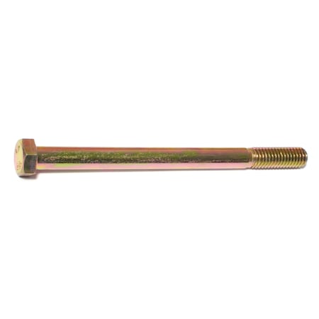 Midwest Fastener Grade 8, 3/8"-16 Hex Head Cap Screw, Zinc Yellow Steel, 5 in L, 25 PK 00705